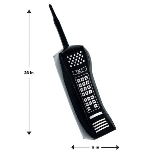 Beistle 26" Black Inflatable Cell Phone